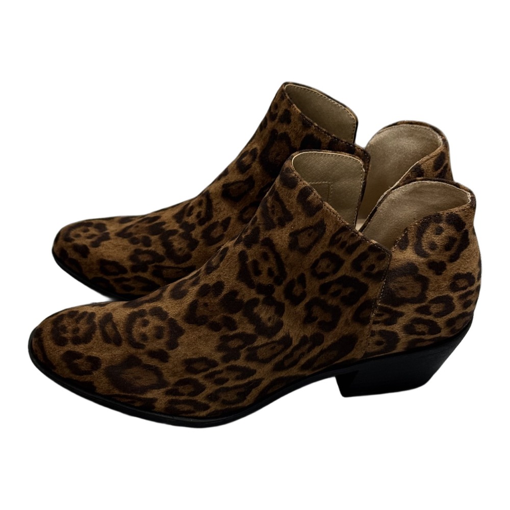 LifeStride Payton 2 Leopard Print Ankle Booties Size 10 - Picture 3 of 9